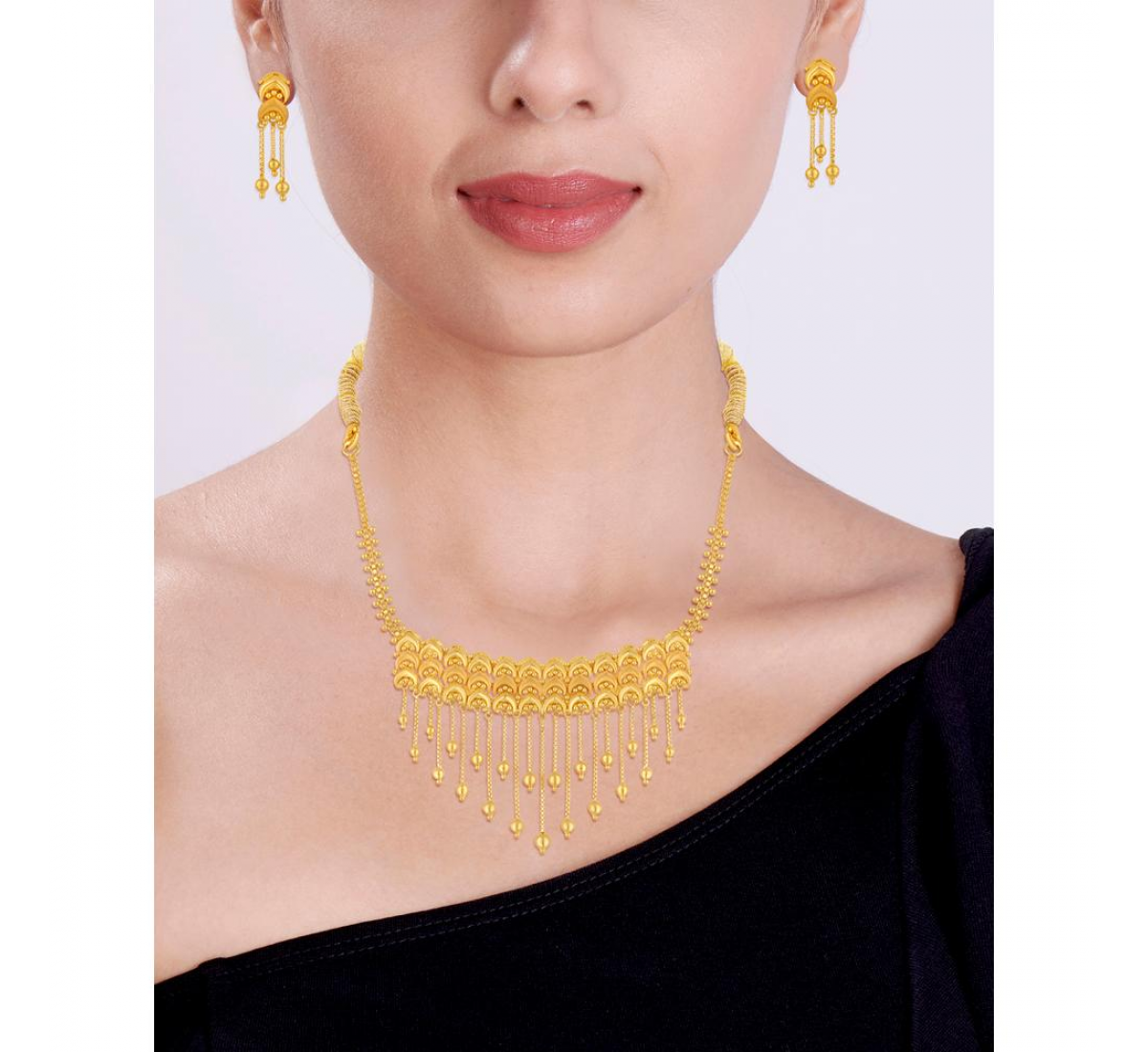 Choker Criss Gold Necklace Set