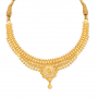 Disha Floral Gold Necklace Set