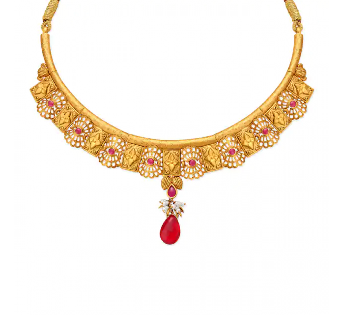 Aavya Gold Necklace Set