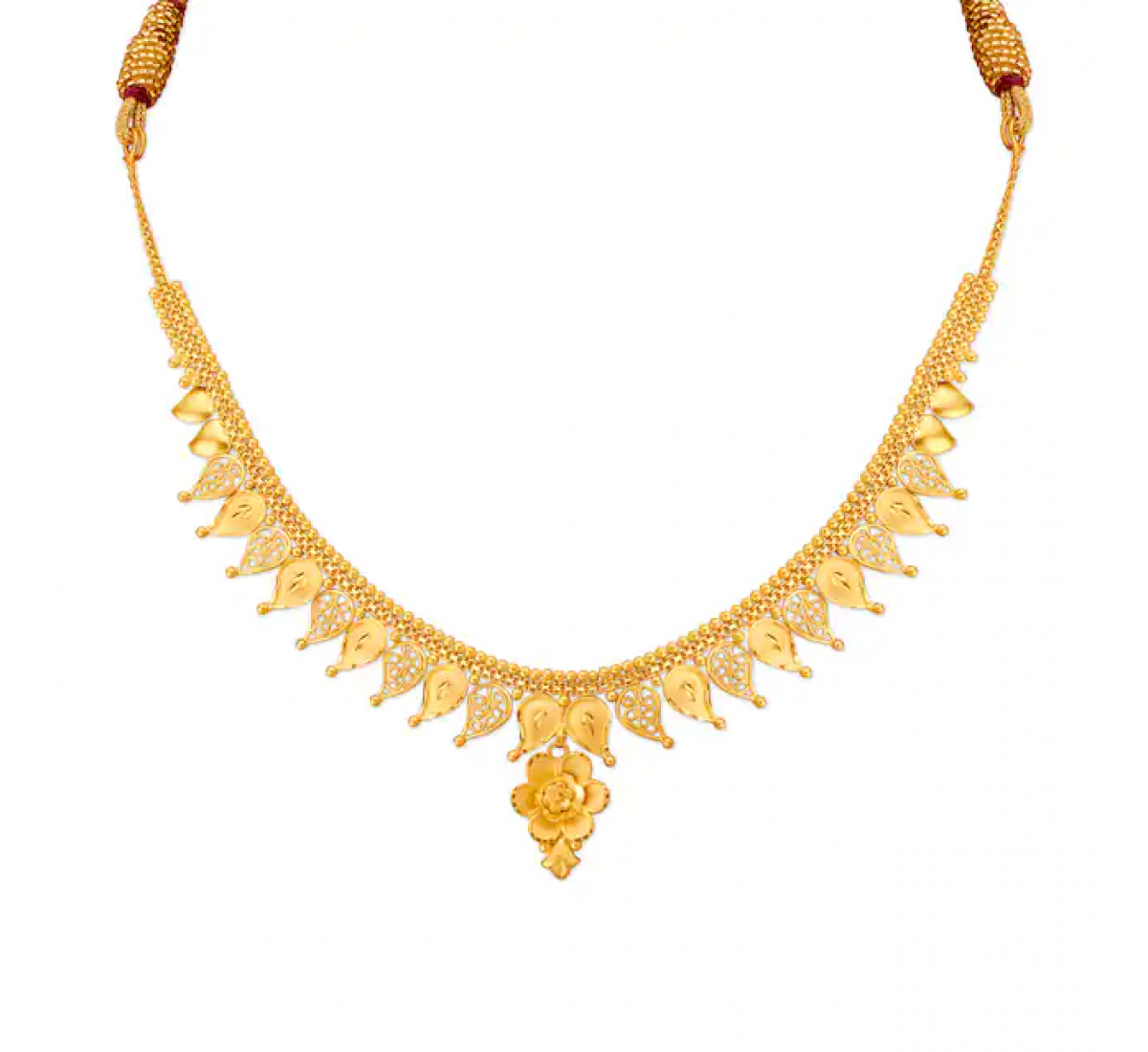 Louis Floral Gold Necklace Set