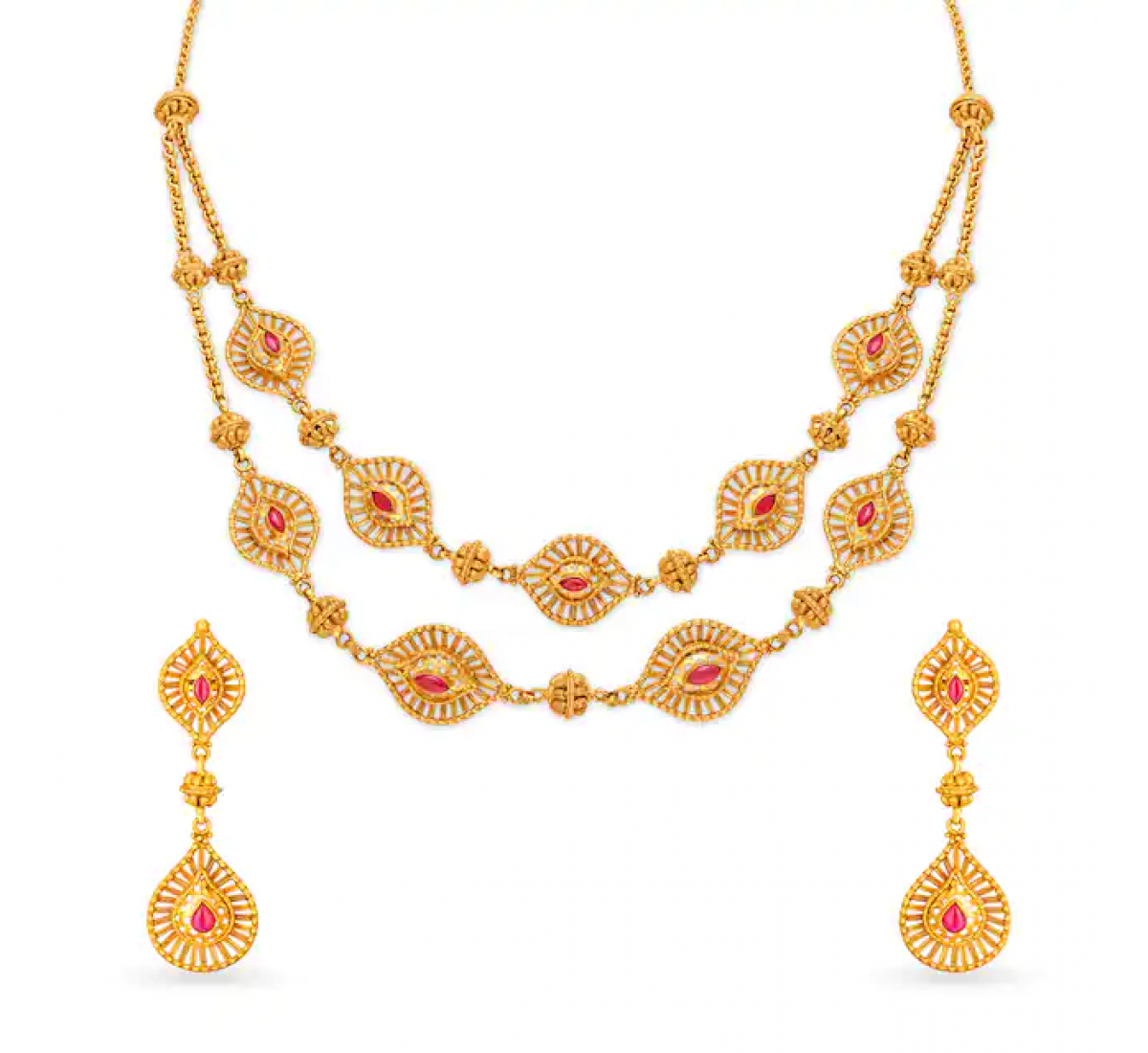 Eccentric Gold Necklace Set