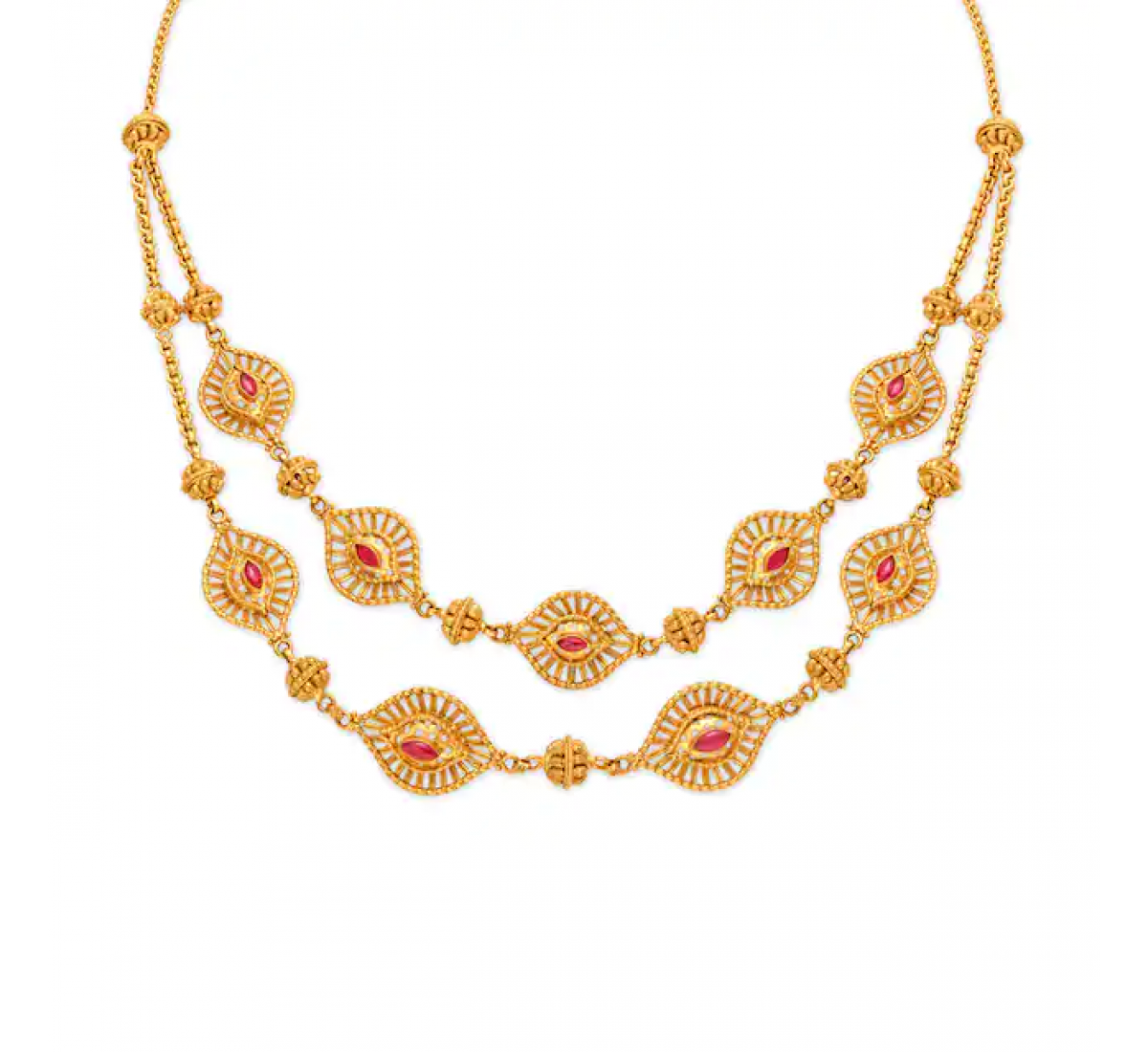 Eccentric Gold Necklace Set