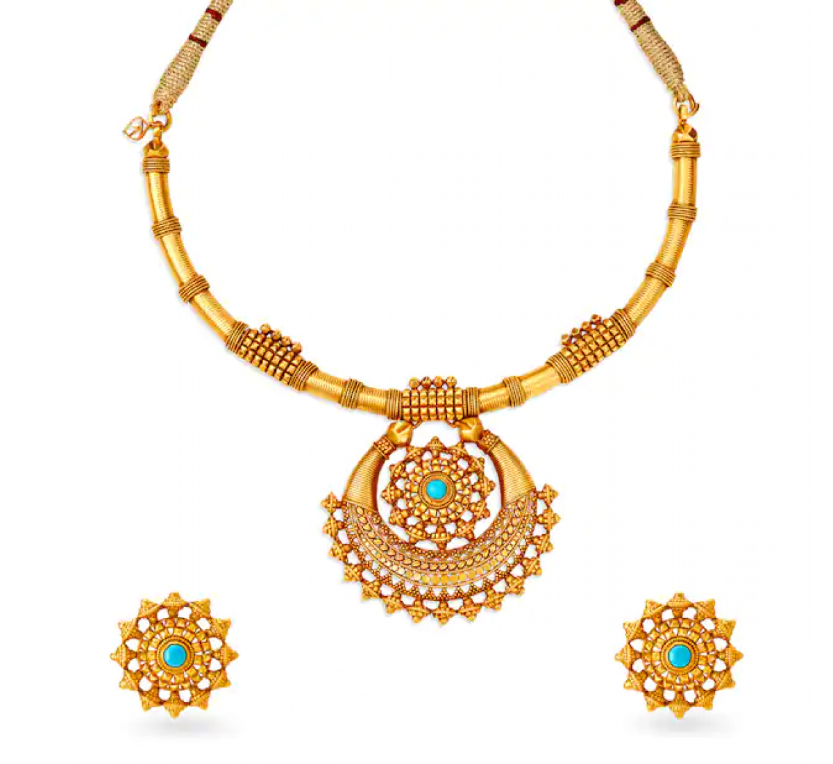 Wondrous Gold Necklace Set