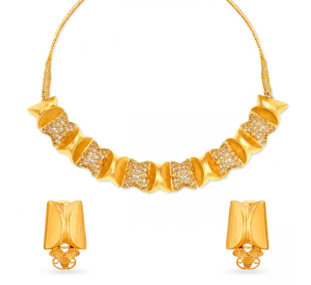 Eclectic Gold Necklace Set