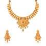 Regal Stamp Gold Necklace Set