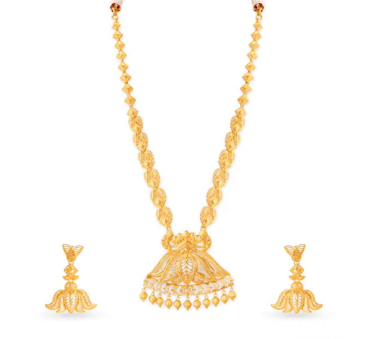 Dhanashree Gold Necklace Set