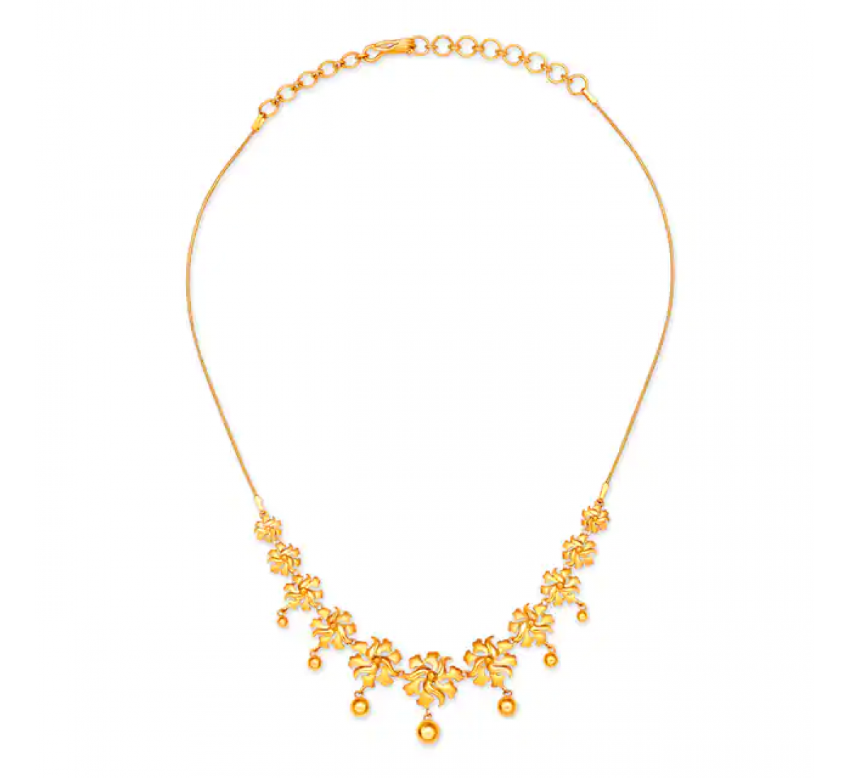 Jane Floral Gold Necklace Set