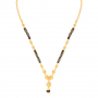 Carved Beads Gold Mangalsutra