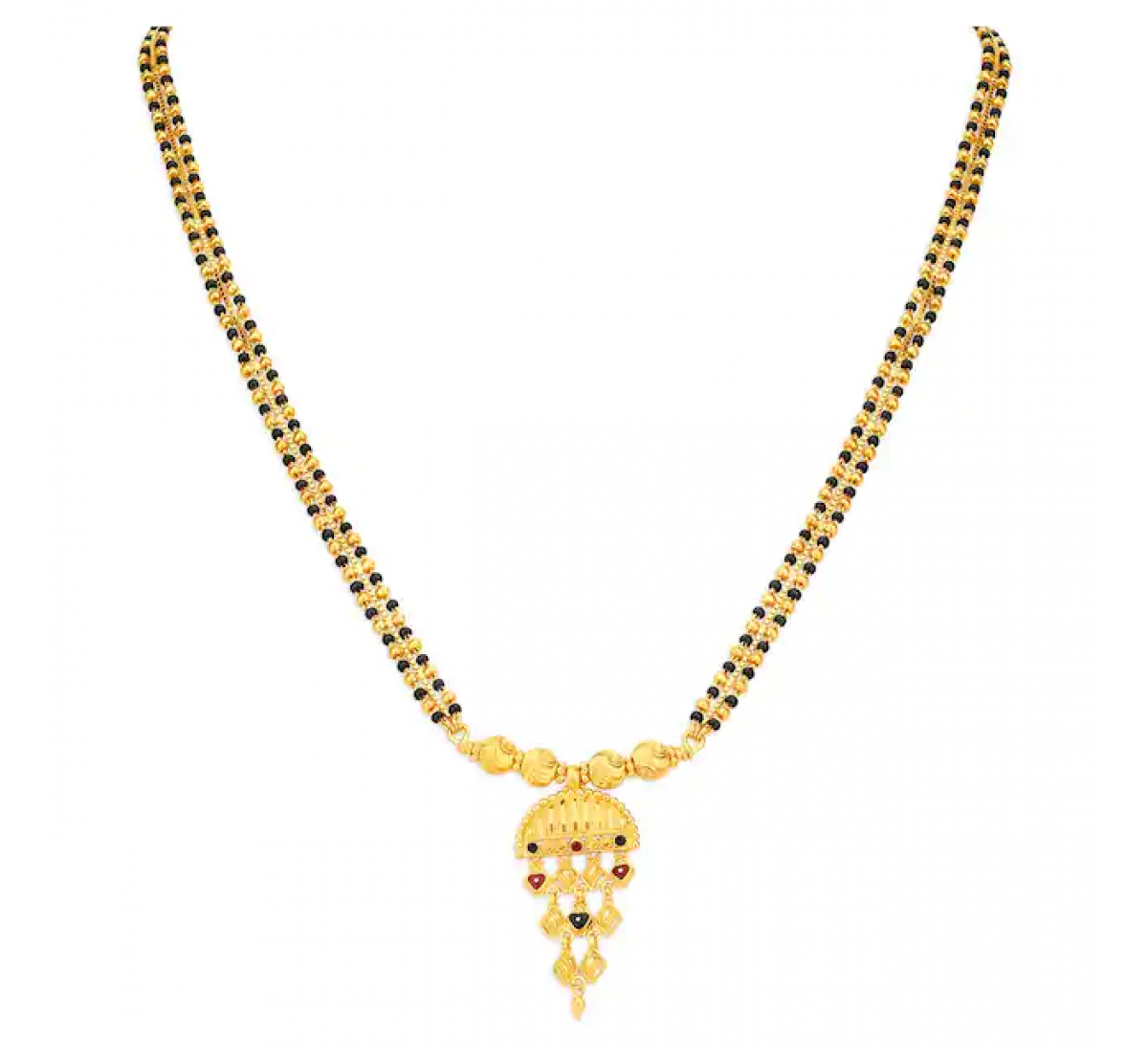 Carved Gold Mangalsutra