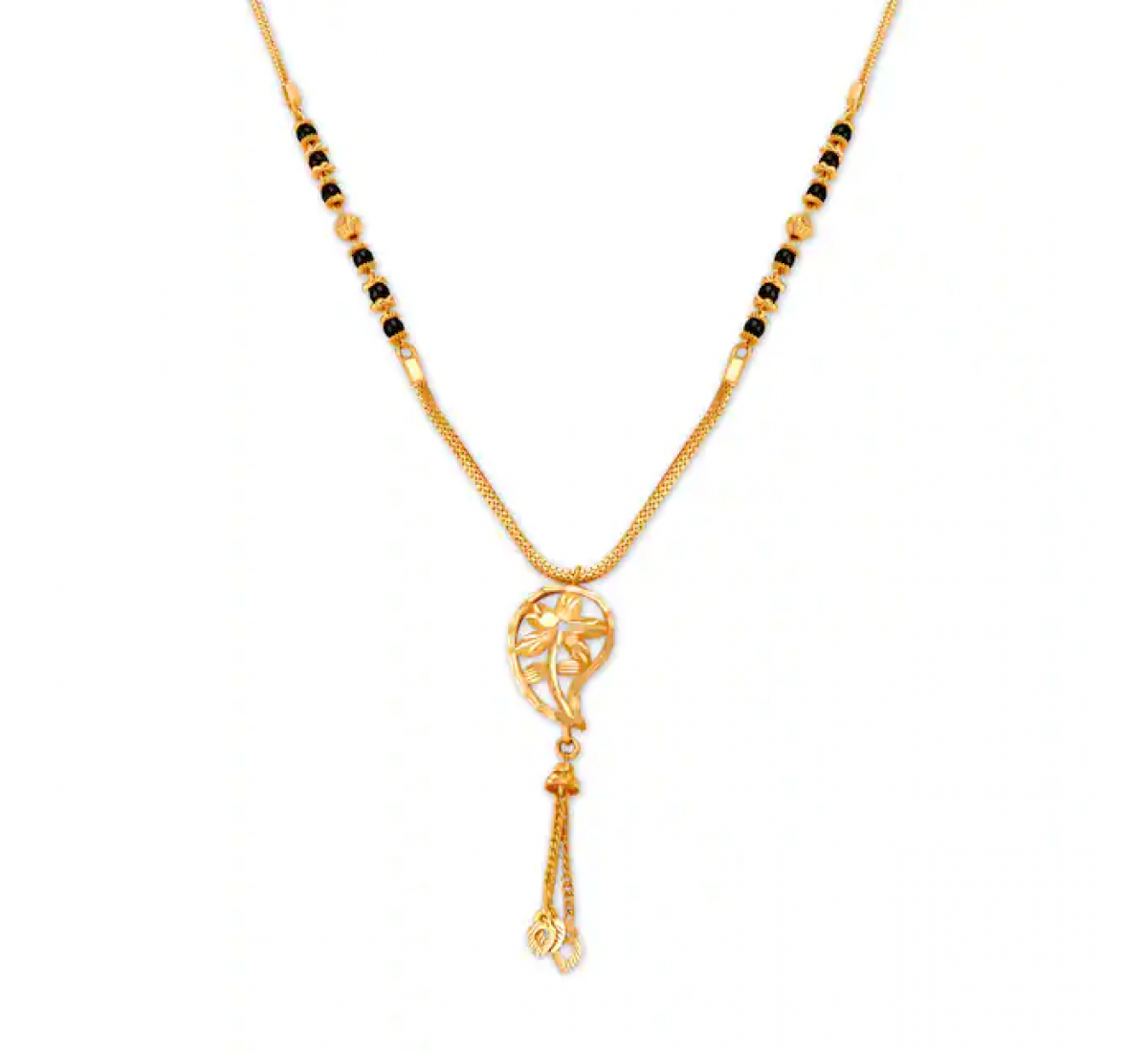 Bhavik Floral Gold Mangalsutra