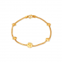 Dainty Floral Gold Bracelet