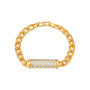 Semi Spiral Gold Bracelet