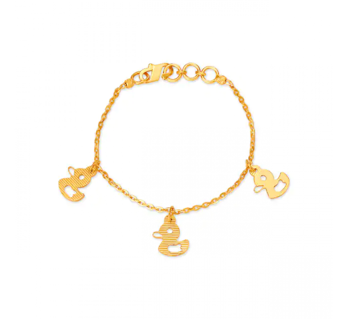 Cute Duck Gold Bracelet