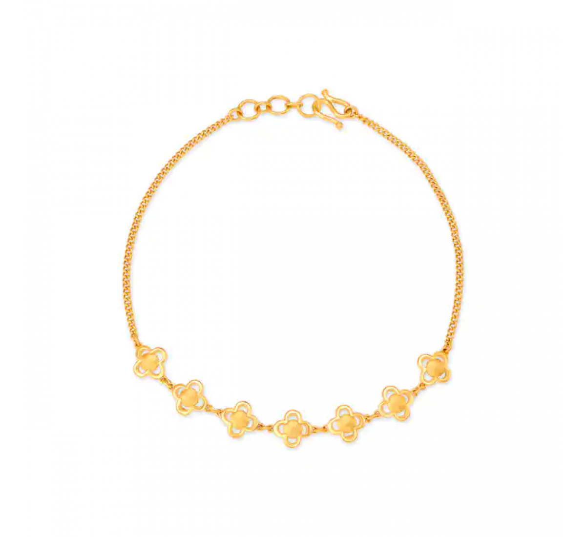 Petite Floral Gold Bracelet