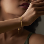 Nidia Slider Gold Bracelet