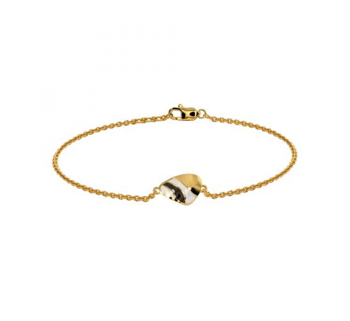 Zebra Stripe Gold Bracelet