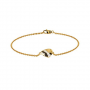 Zebra Stripe Gold Bracelet