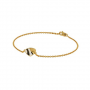 Zebra Stripe Gold Bracelet