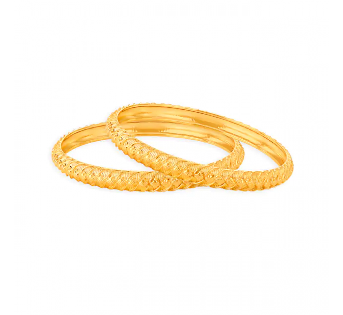 Textured Shiza Gold Bangles