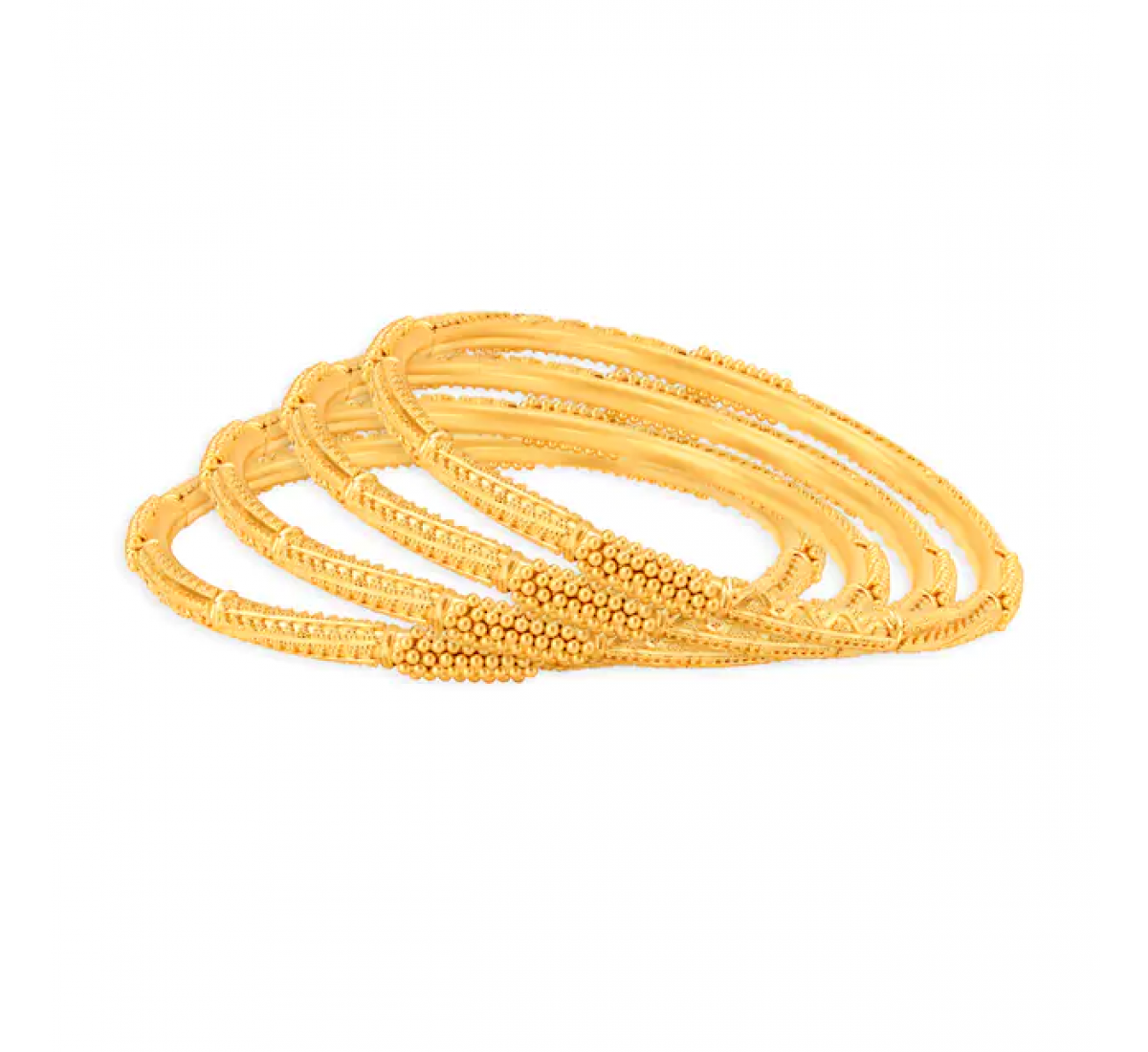 Beaded Shiza Gold Bangles