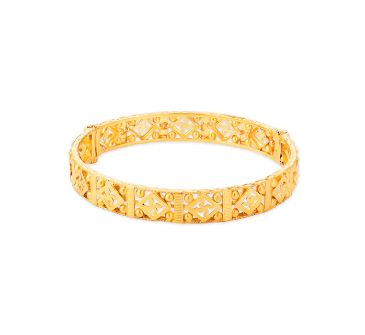 Elegant Swastika Gold Bangles