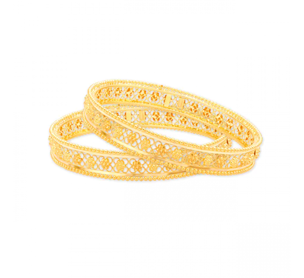 Intricate Fancy Gold Bangles