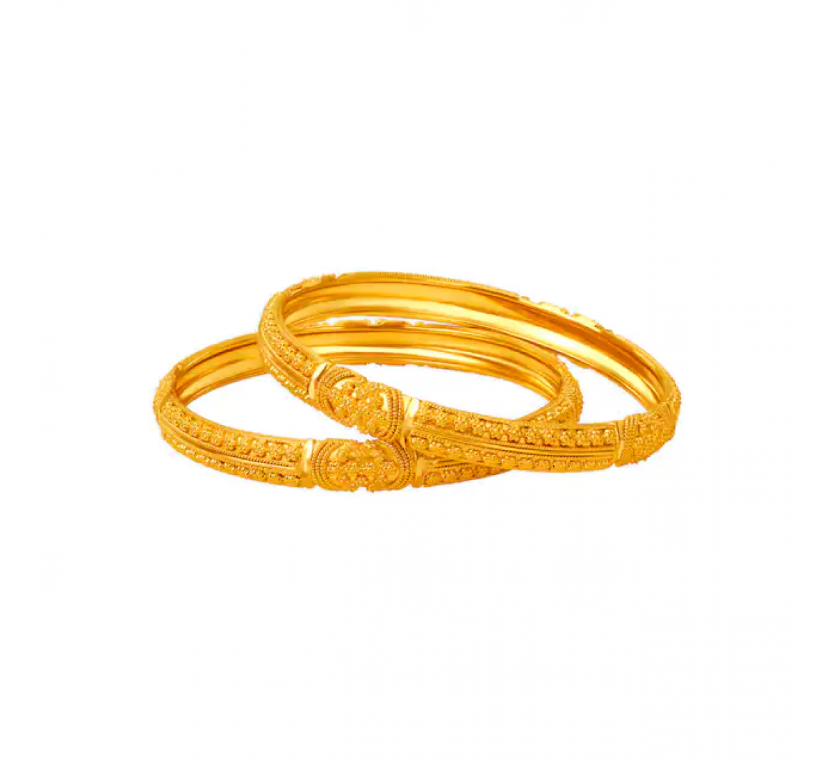 Dazzling Zoey Gold Bangles