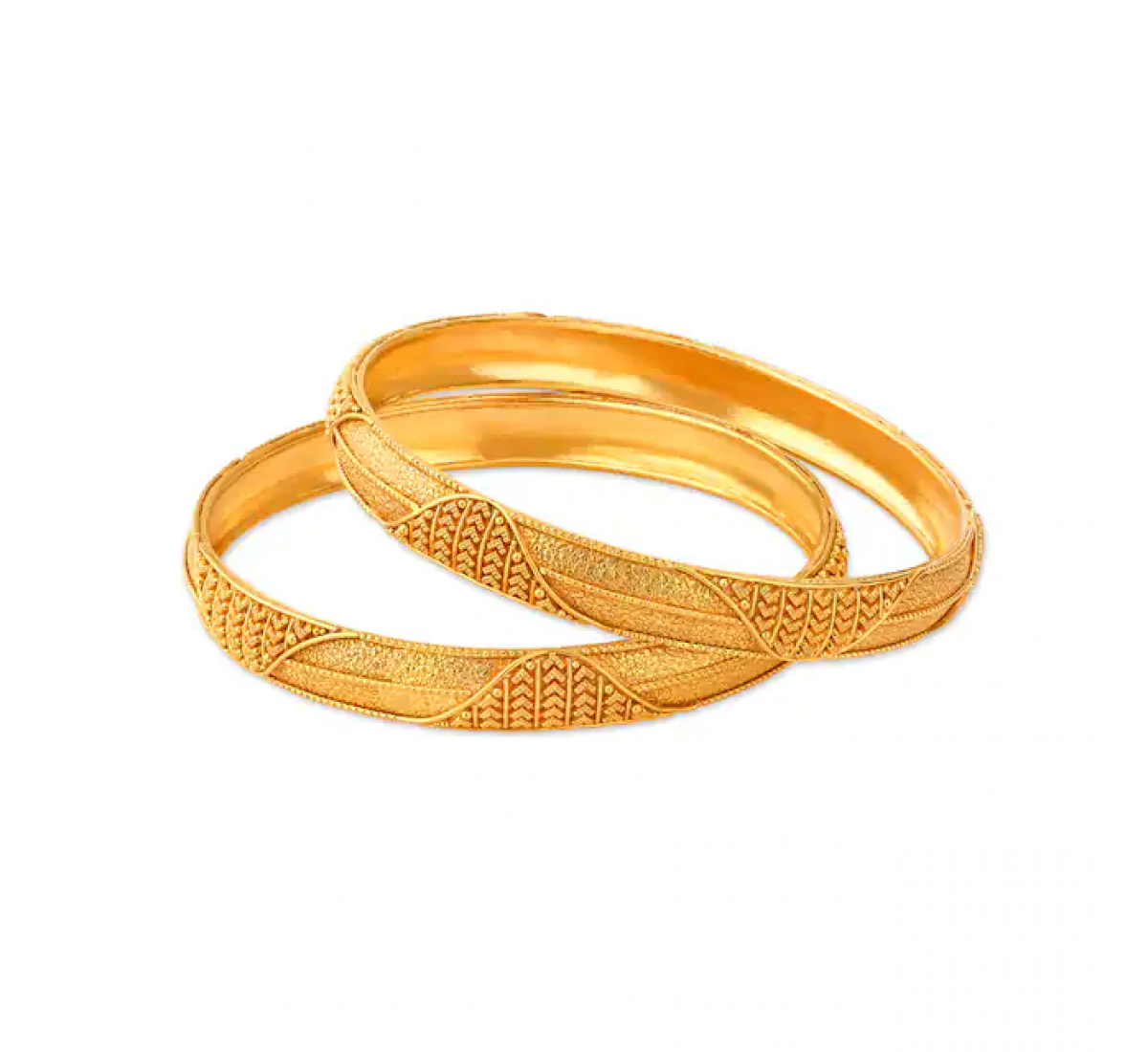 Traditional Artsy Gold Bangles