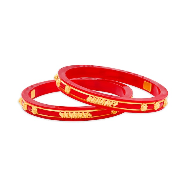 Tanishq gold pola bangles sale