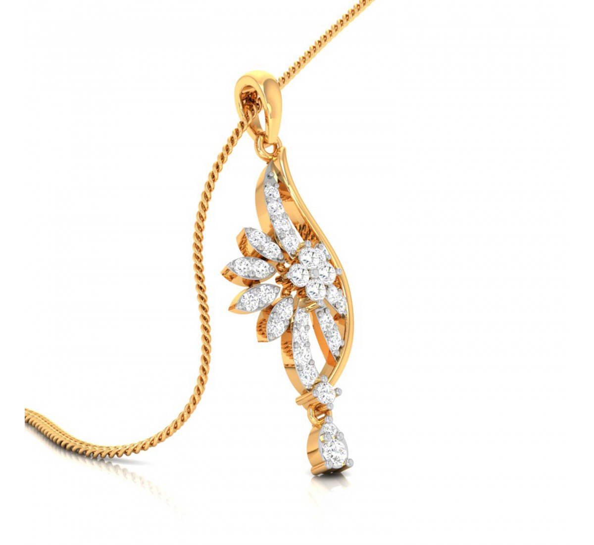 Daffodil Diamond Pendant