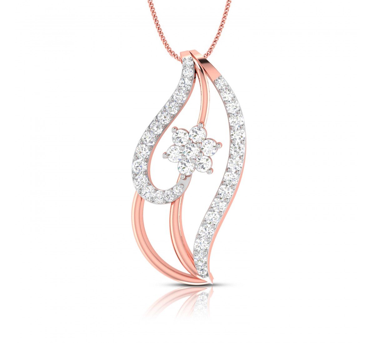 Trio Diamond Pointer Pendant