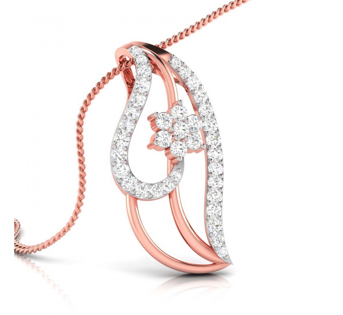 Trio Diamond Pointer Pendant