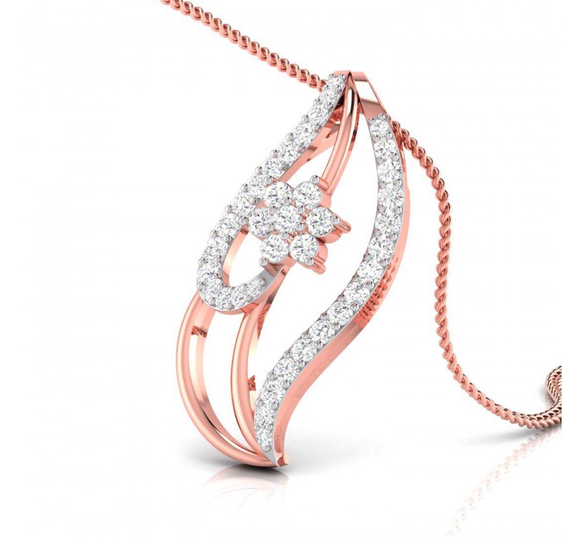 Trio Diamond Pointer Pendant