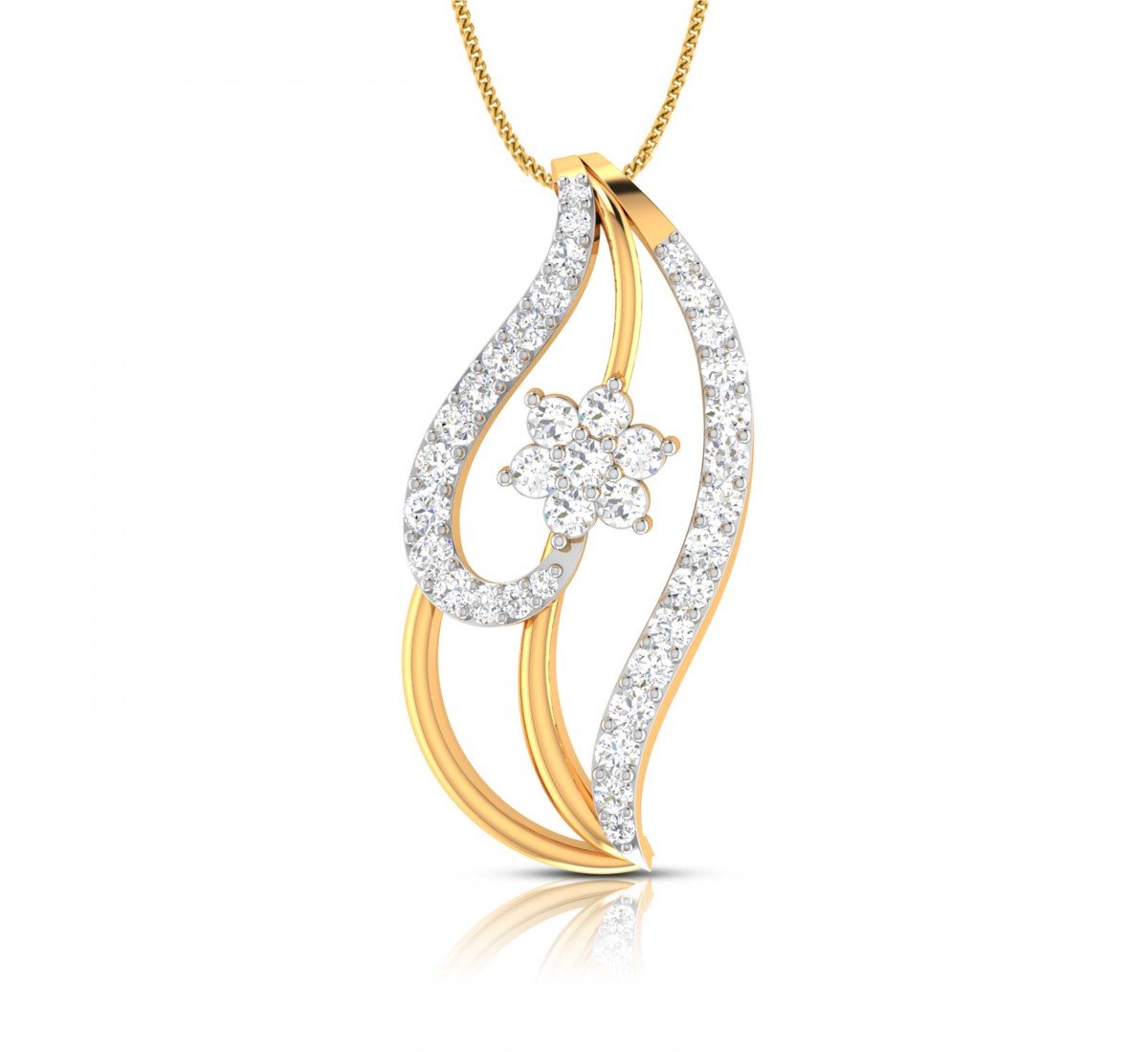 Trio Diamond Pointer Pendant