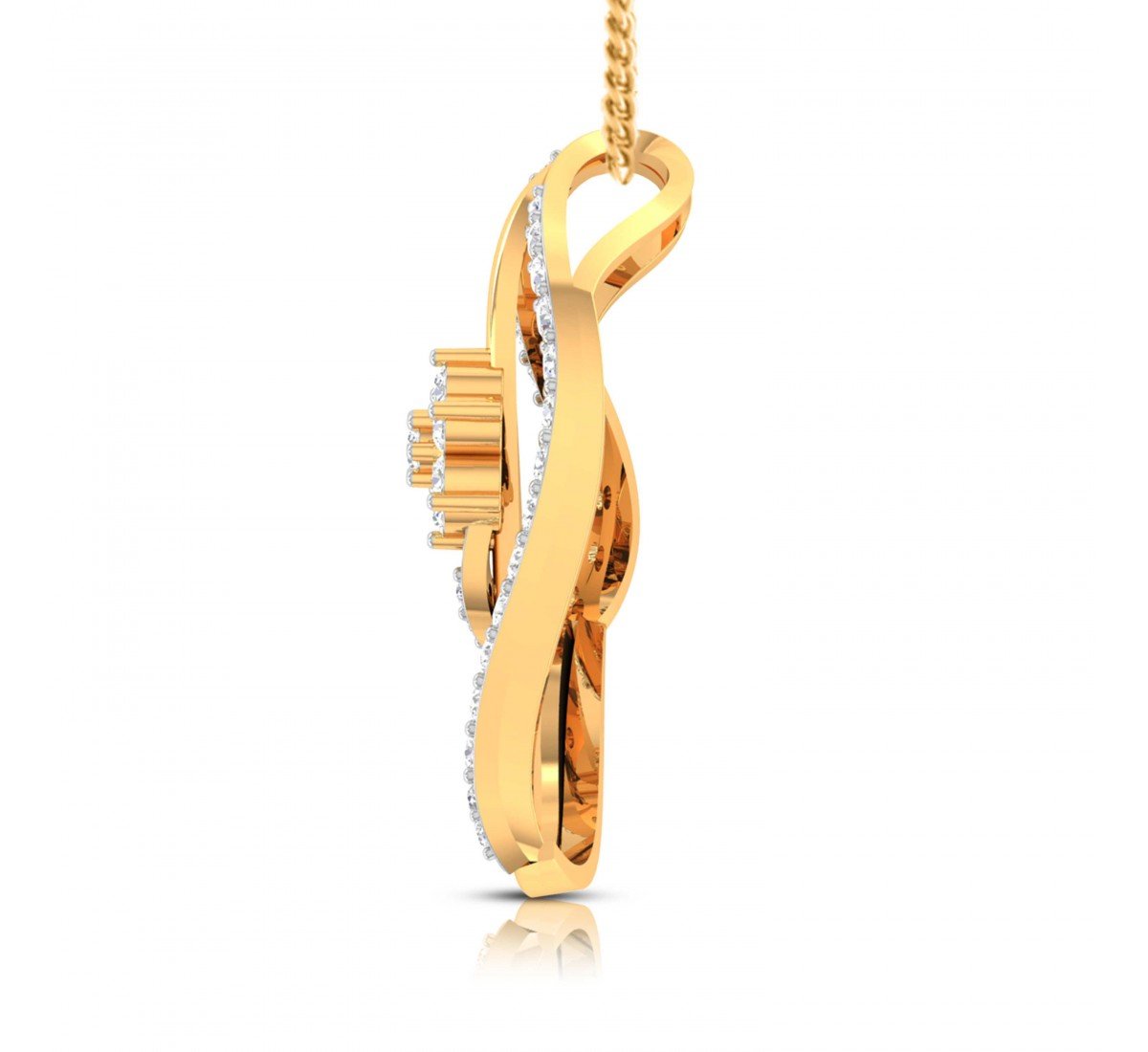 Trio Diamond Pointer Pendant