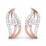 Falling Crest Diamond Earrings