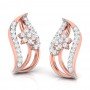 Falling Crest Diamond Earrings