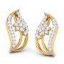 Falling Crest Diamond Earrings