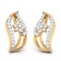 Falling Crest Diamond Earrings