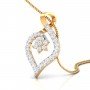 Curled Fortuna Diamond Pendant