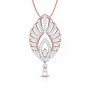 Falling Tulip Diamond Pendant