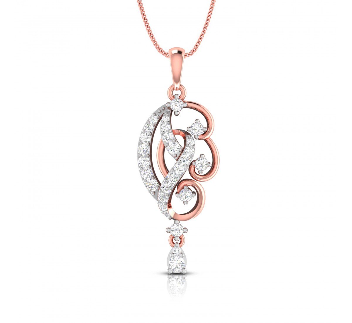 Flirty Duet Diamond Pendant