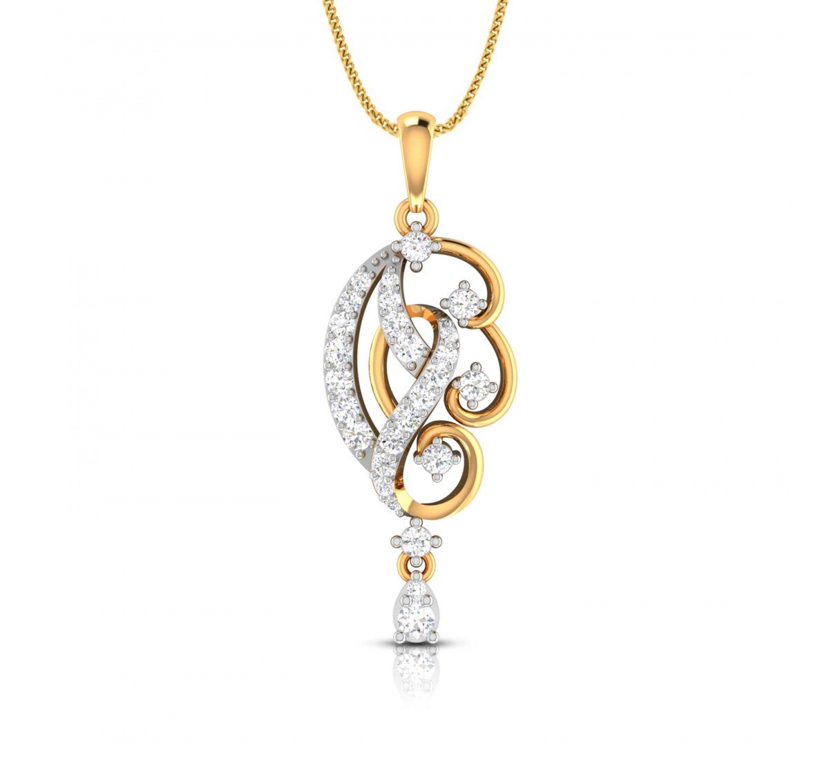 Flirty Duet Diamond Pendant