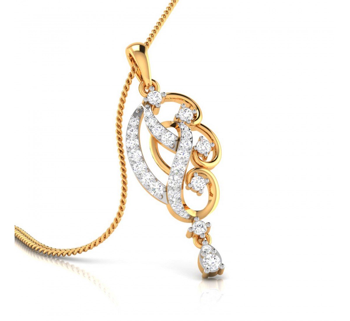 Flirty Duet Diamond Pendant