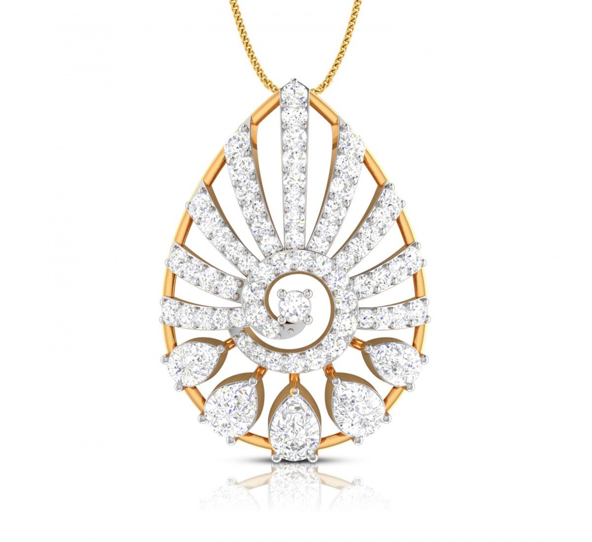 Cloverleaf Diamond Pendant