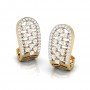 Diamond Pave Claw Hoops