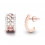 Zironia Prism Diamond Hoops