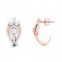 Demure Diamond Hoops