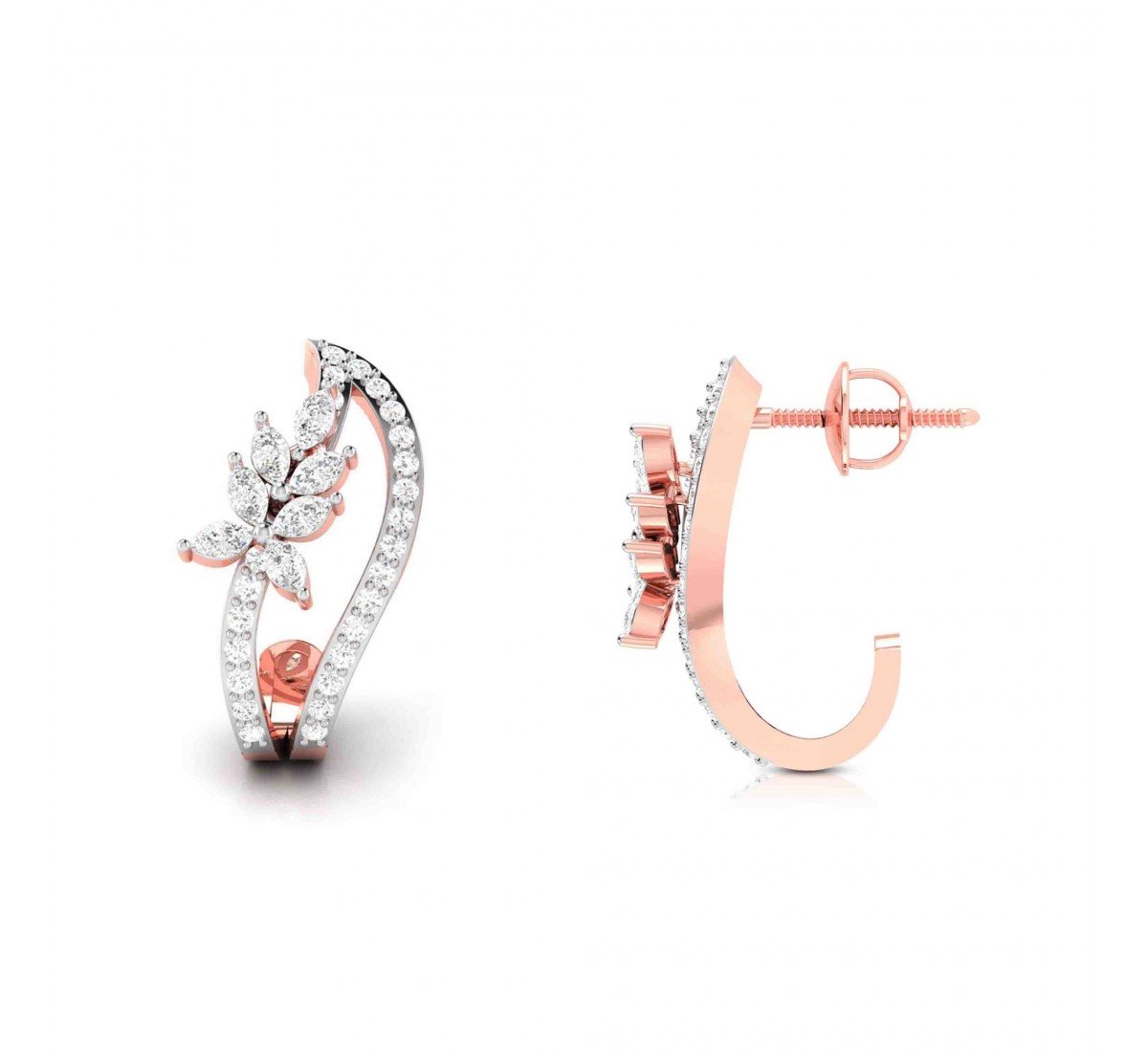 Sarah Aroha Diamond Hoops