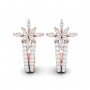 Maliha Snow Diamond Hoops